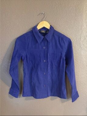 Route 66 Royal Blue Button-Down Shirt